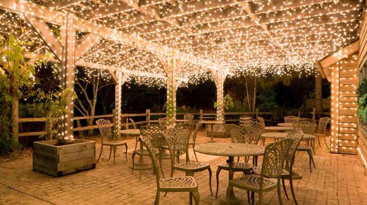 Working with Fairy Lights at your Wedding Venue