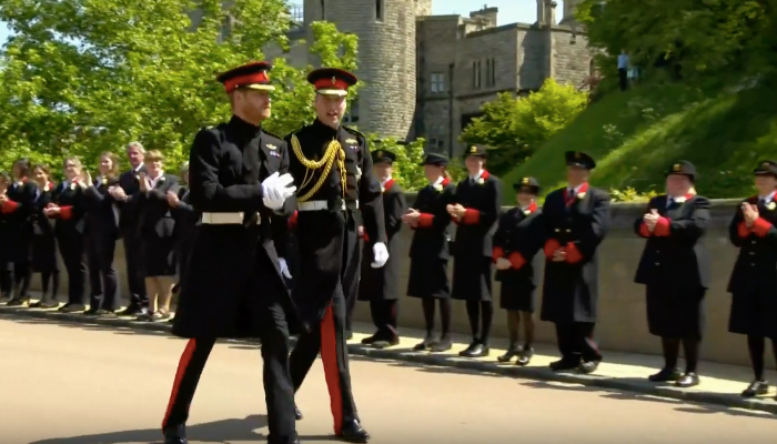 The groom and his best man have arrived looking sharp as ever