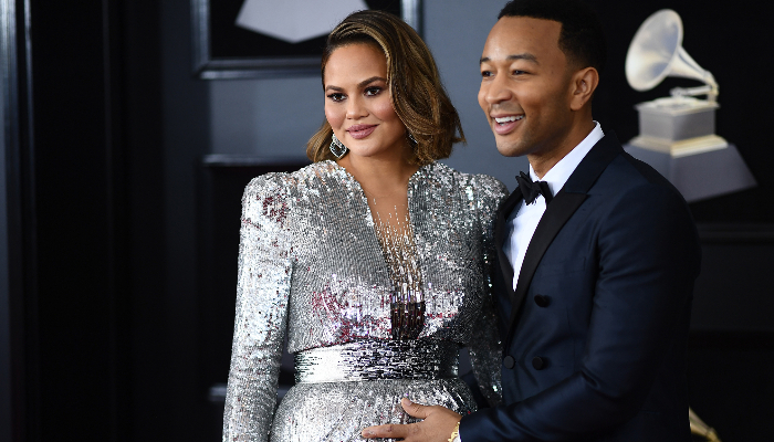 Chrissy Teigen reveals gender of her baby on Instagram during Grammy Awards